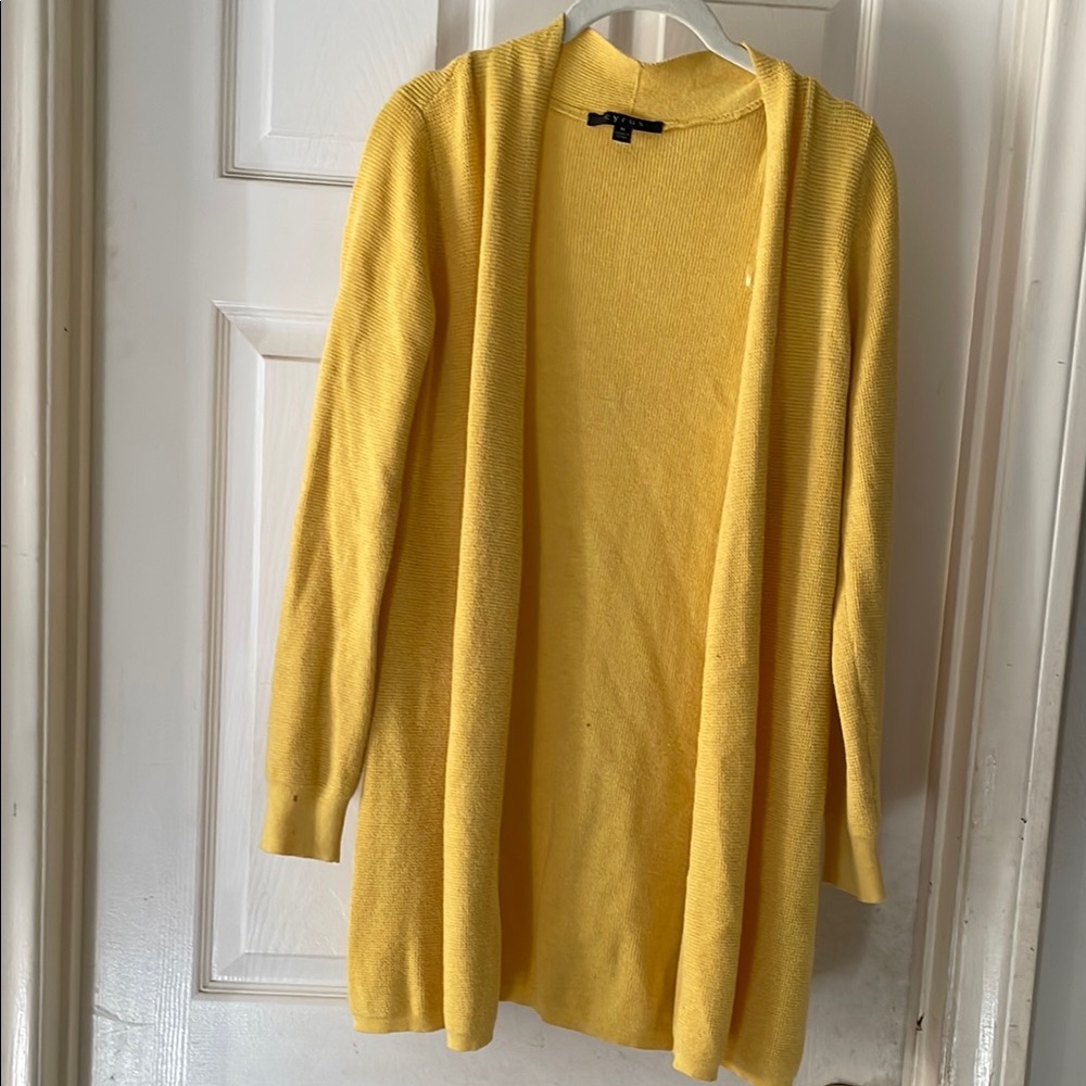 Cyrus : Yellow Open-Front Women's Sweater
